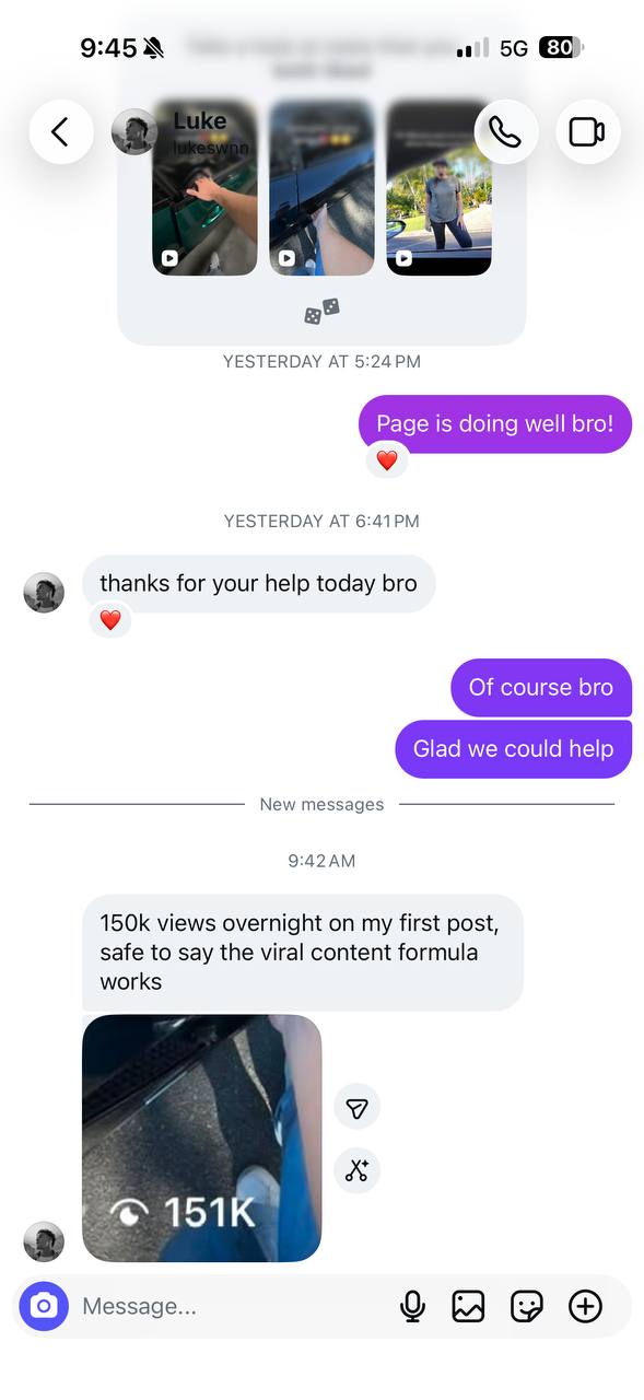 Student result - 151k views overnight on first post