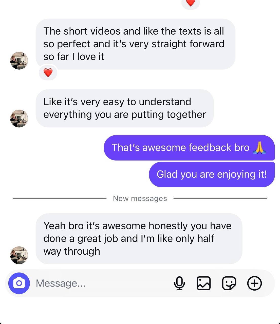 Student feedback - straightforward and easy to follow